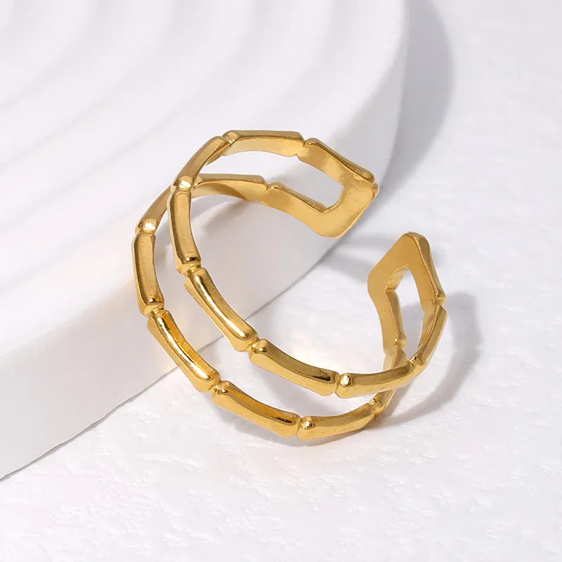 Gold Bone Style Ring