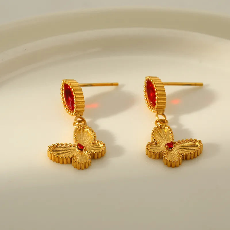 Amore Butterfly Drop Eaarrings