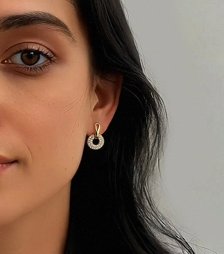 Gold Circle Hoops