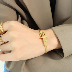 Gold Belt Bracelet