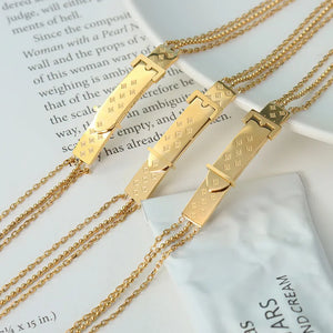 Gold Clover Belt Bracelet