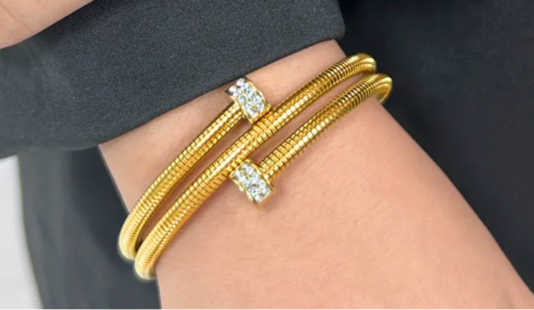 Gold Two Layer Bracelet