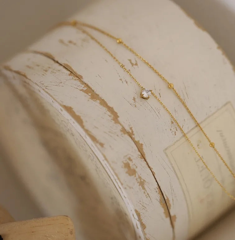 Dainty Layered Diamond Pendant