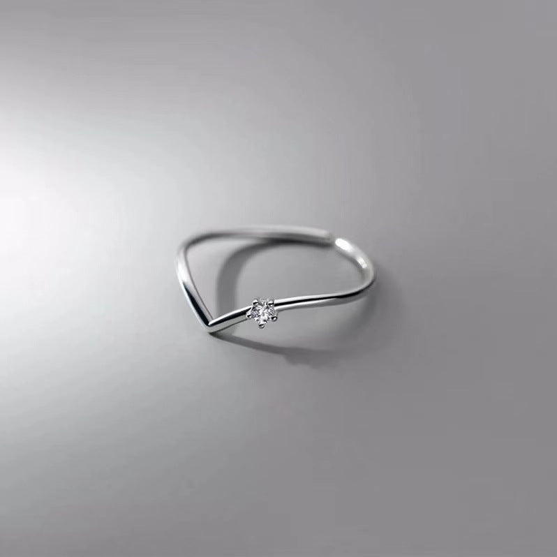 Minimalist Stone Adjustable Ring