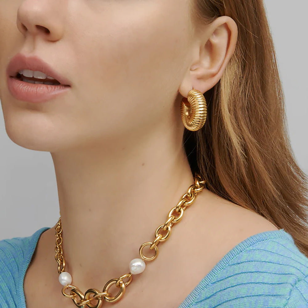 Classic Gold Circle Hoops