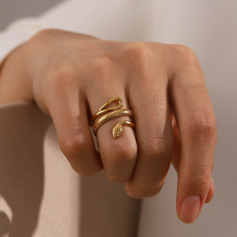 Gold Serpent Ring