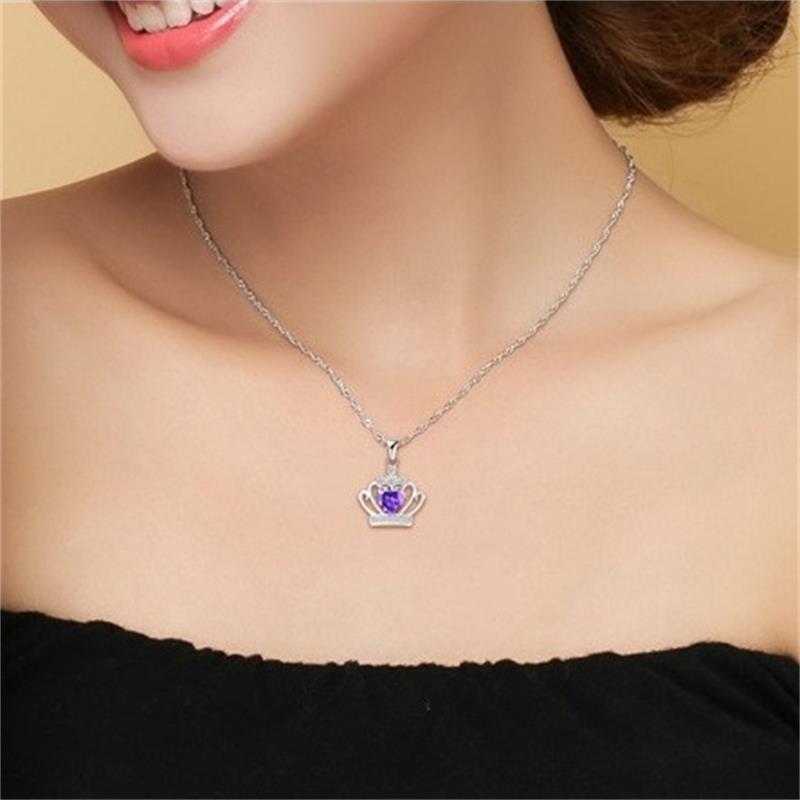 Purple Heart Crown Pendant