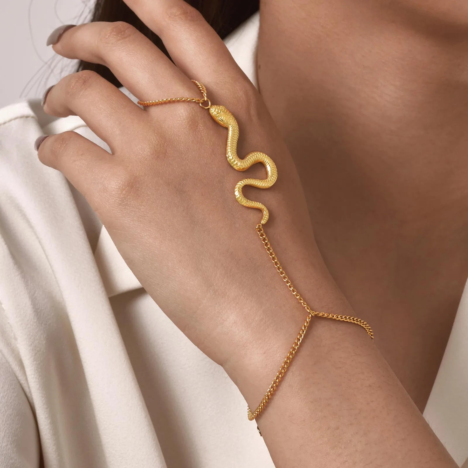 Gold Snake Handchain