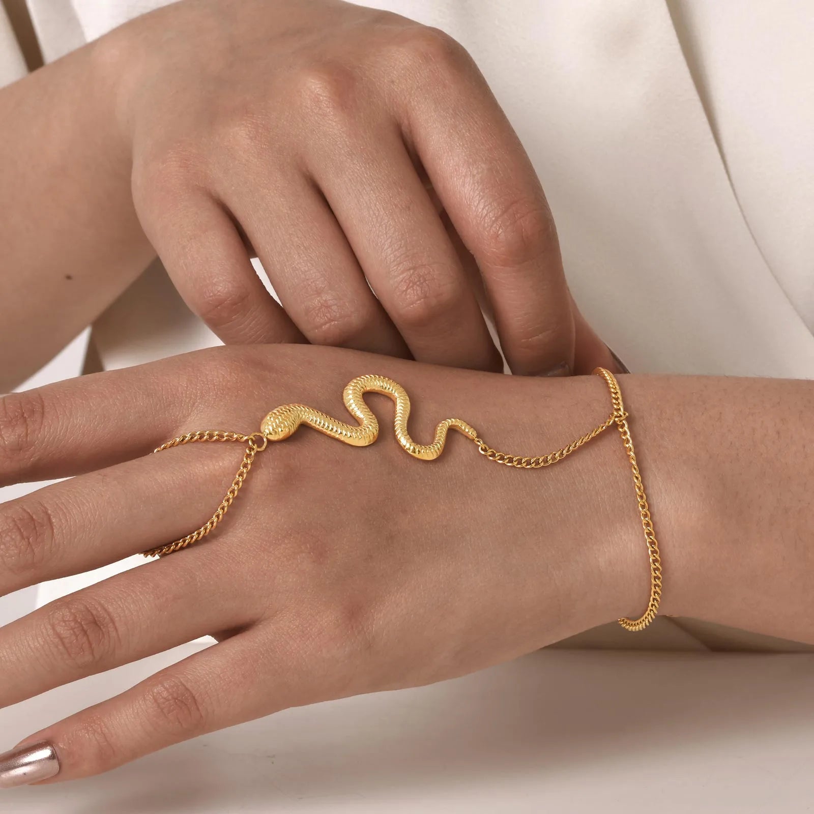 Gold Snake Handchain