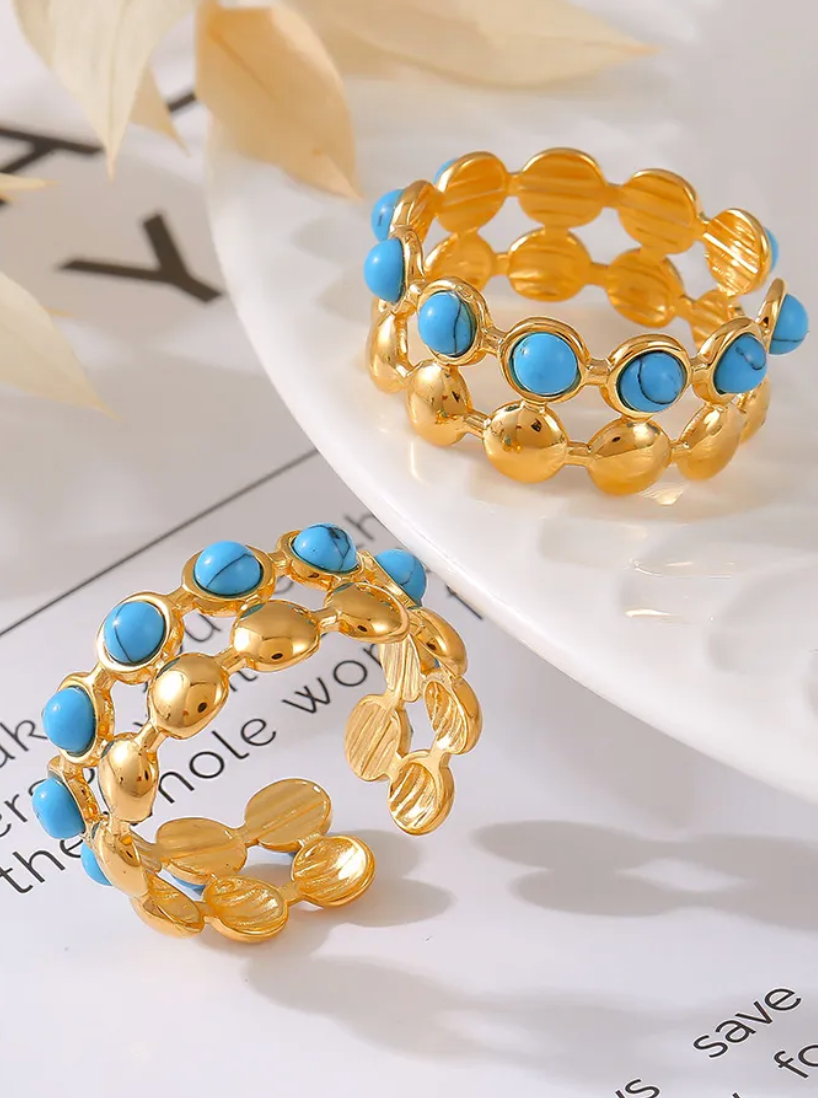 Gold Turquoise Ring