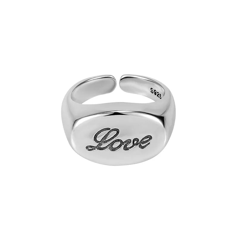 Silver Love Ring