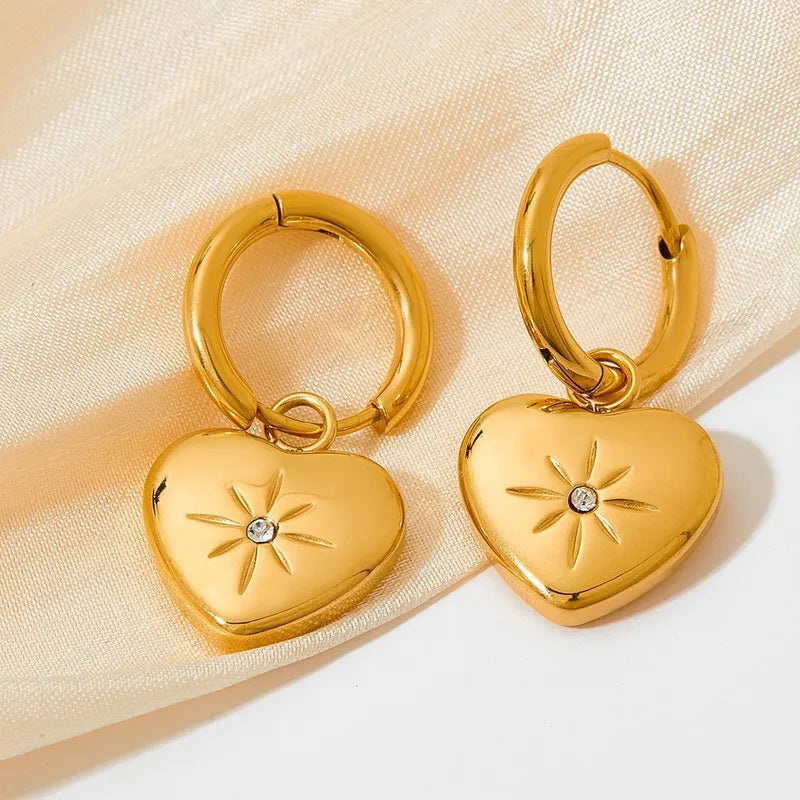 Star Heart Earrings