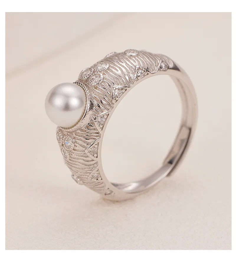 Pearl Geometric Ring