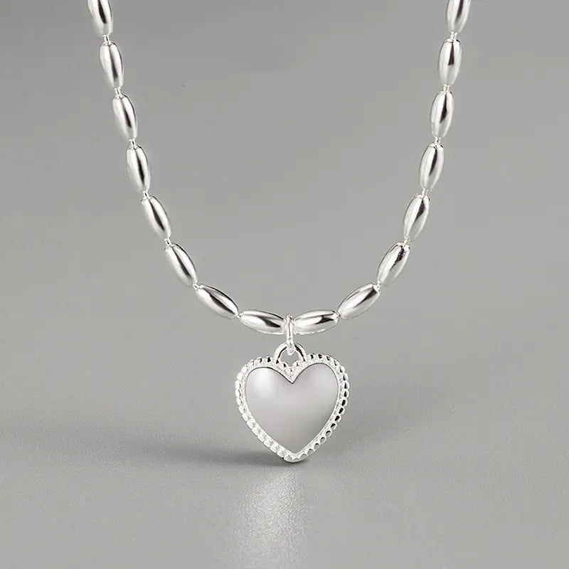 Sterling Silver Heart Neckpiece