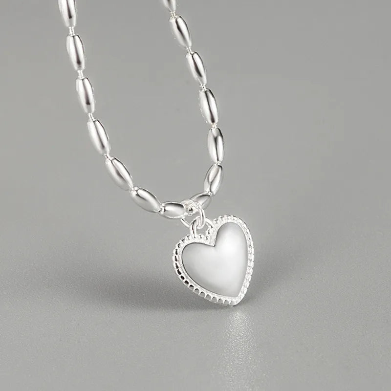 Sterling Silver Heart Neckpiece