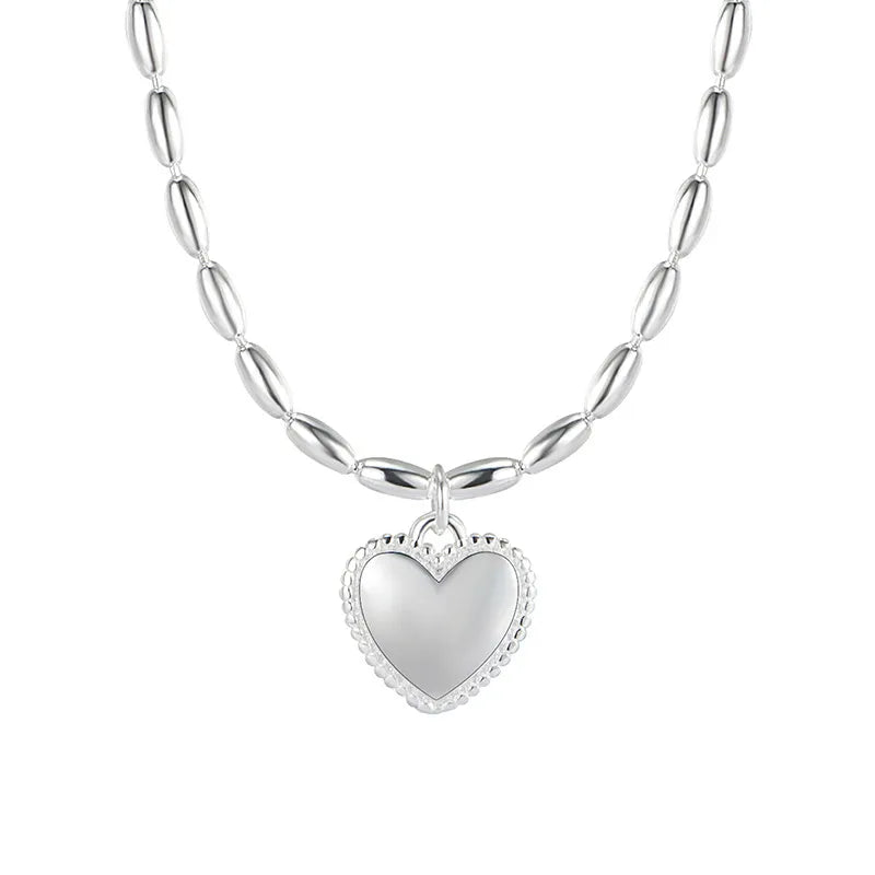 Sterling Silver Heart Neckpiece