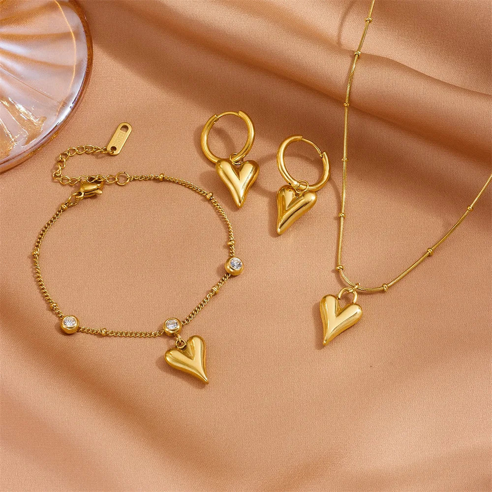 Gold Heart Set