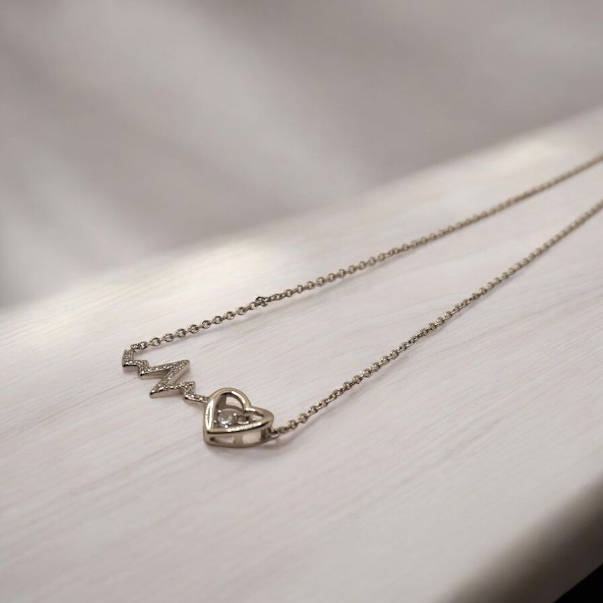 Heartbeat Silver Pendant