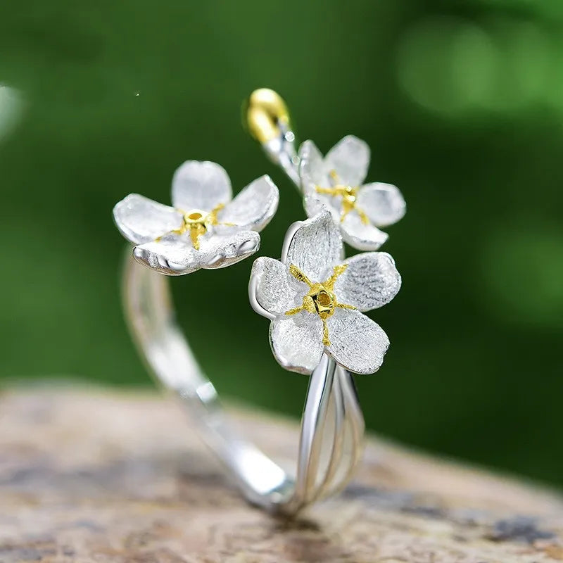 Flower Bunch Adjustable Ring