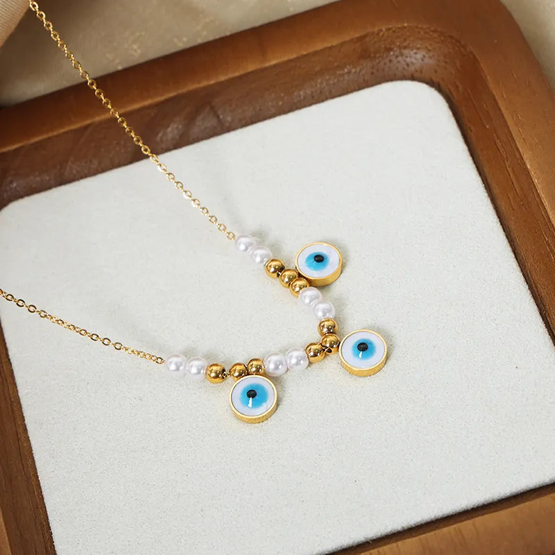 Evil Eye Beaded Neckpiece