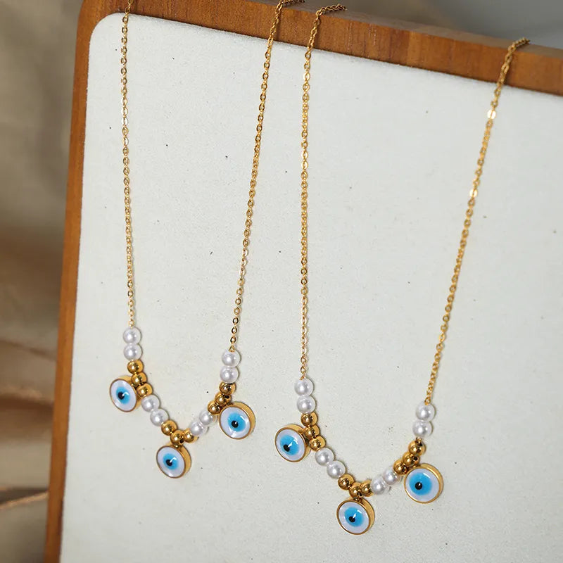 Evil Eye Beaded Neckpiece