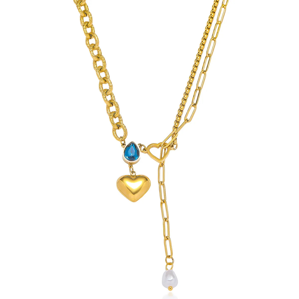 Gold Heartdrop Neckpiece