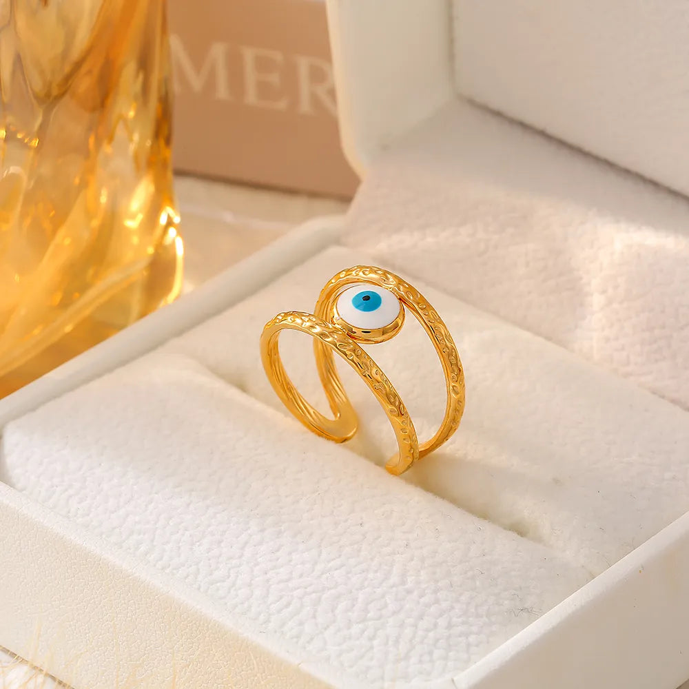 Gold Evil Eye Ring