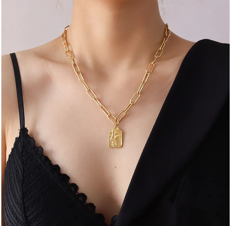 Gold Half Face Neckpiece