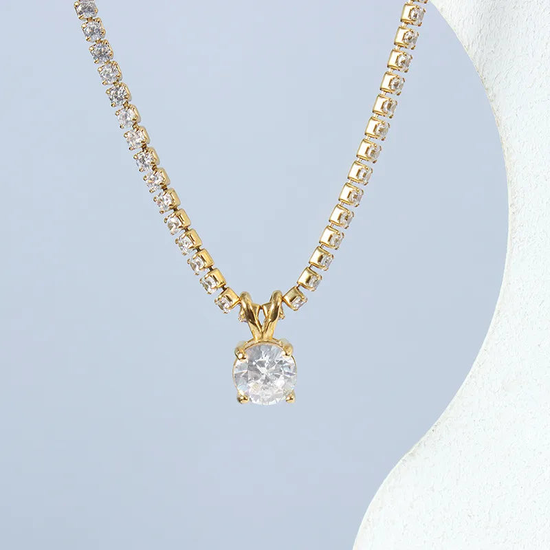 Gold Tennis Neckpiece