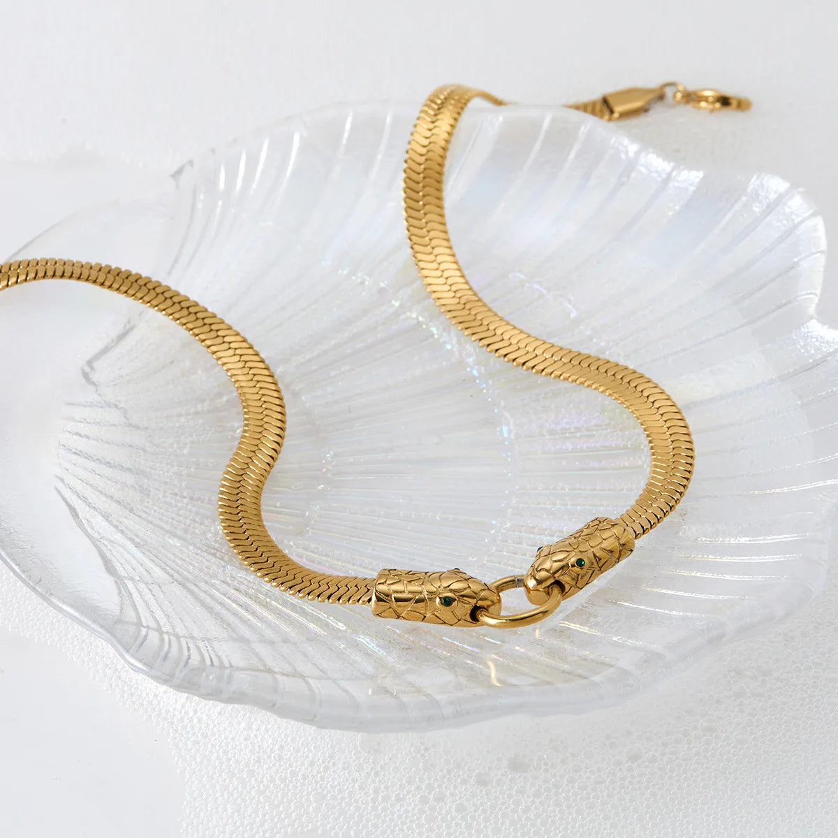 Gold Artistic Snake Neckpiece