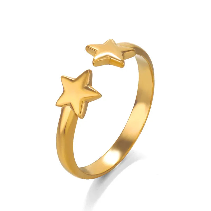 Gold Star Duo Ring