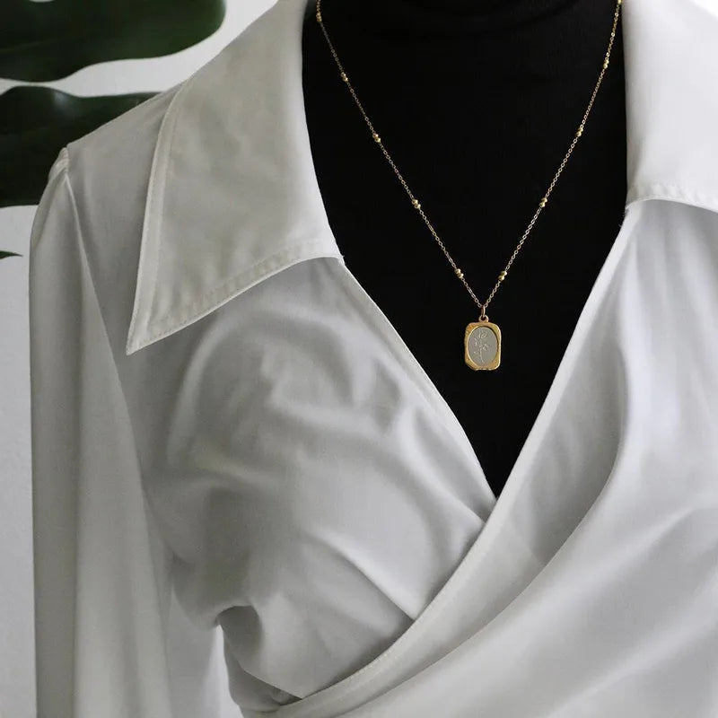 Gold Rose Neckpiece